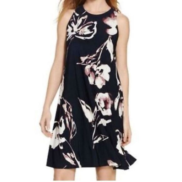 Lauren Ralph Lauren A-Line Sleeveless  Floral Short Dress Size 12 - Picture 1 of 7